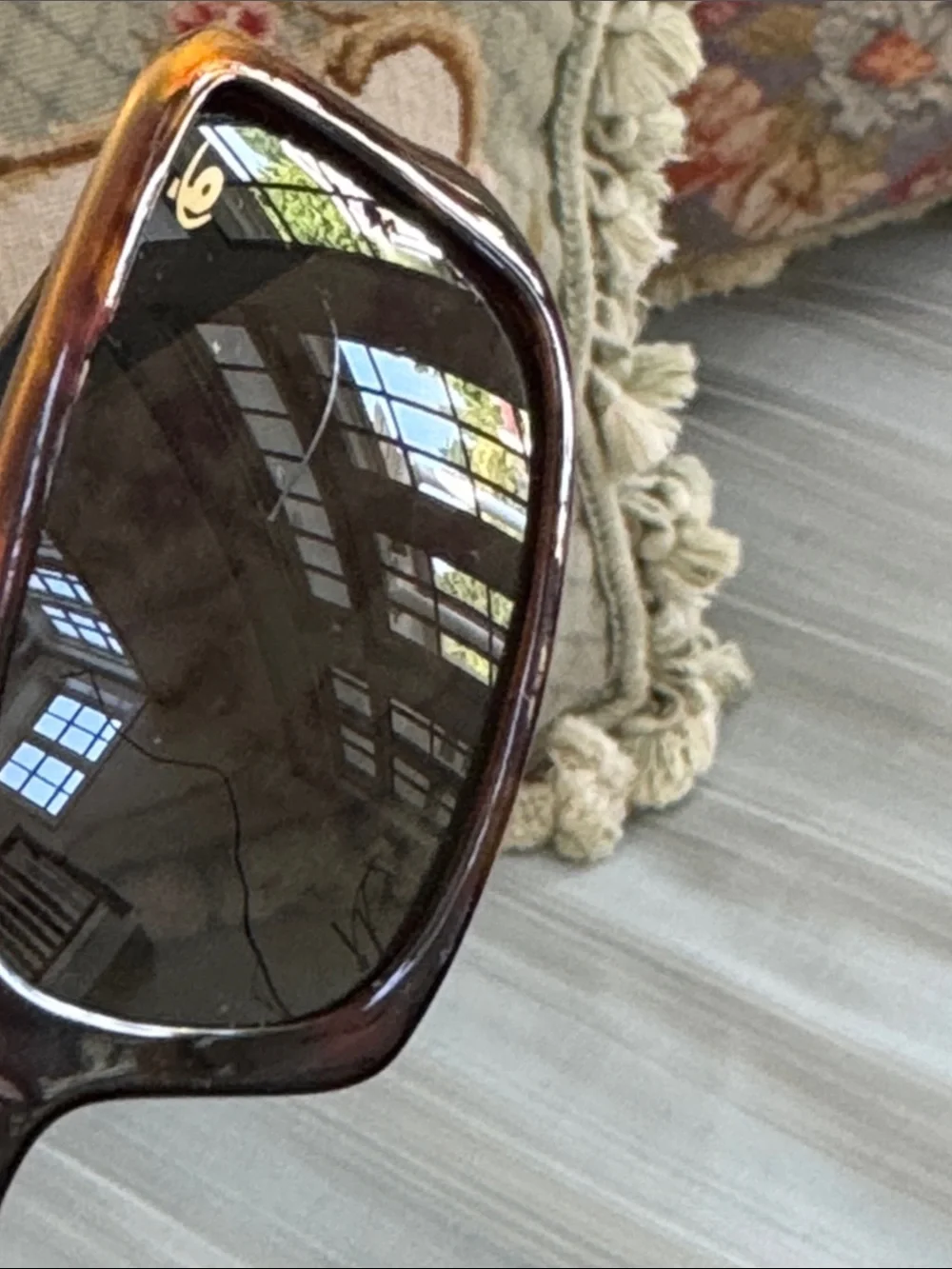 Bollé “Groove”Tortoiseshell Frame Sunglasses with Dark Amber Lenses